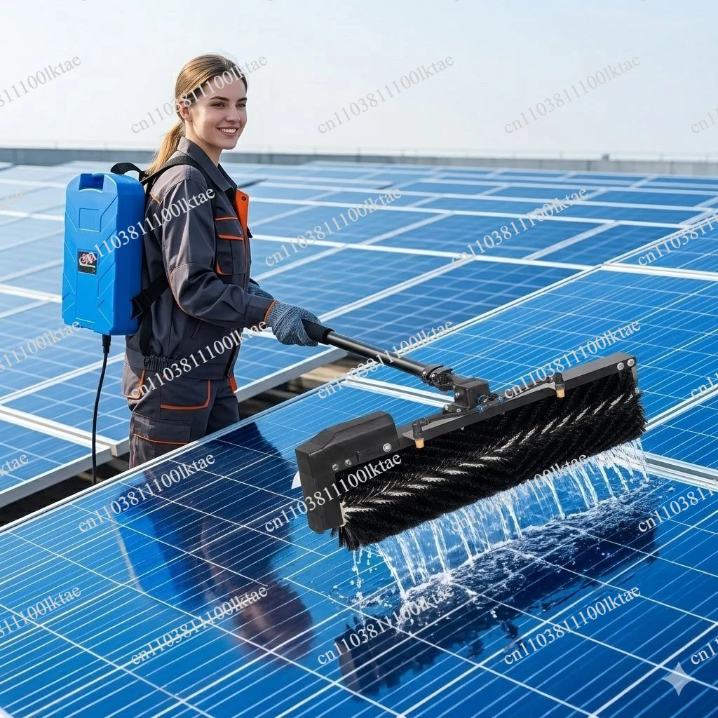 Multifunctional Electric Telescopic Rod Photovoltaic Solar Panel Cleaning Brush Photovoltaic Panel Cleaning Machine