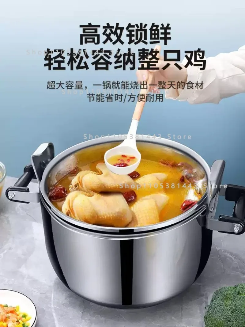 Safety Explosion-Proof Stainless Steel Pressure Cookers 100L/80L/70L/50L/30L Large Capacity Commercial Pressure Cooker