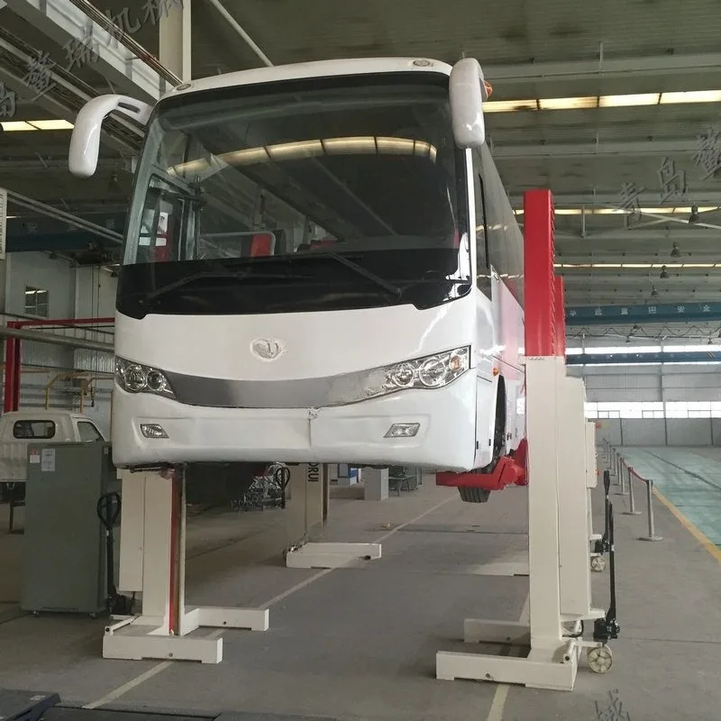 Wireless hydraulic remote control lift bus bus four column mobile lift