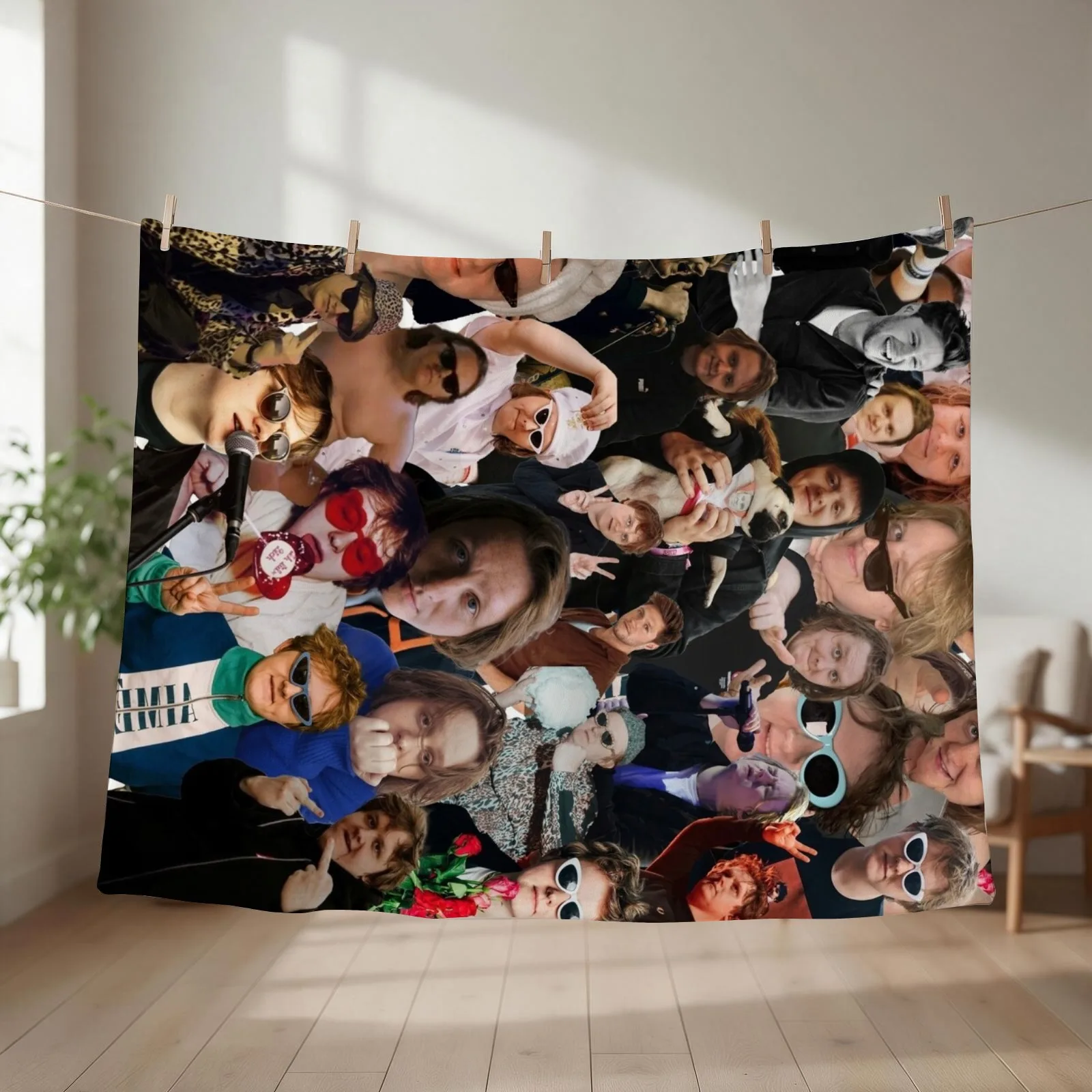 Jenna Custom Order Throw Blanket couch cozy soft plush fuzzy picnic outdoor blanket
