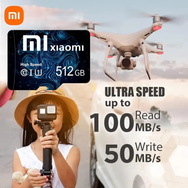 SD-карта XIAOMI, 128 ГБ, 256 ГБ, 512 ГБ