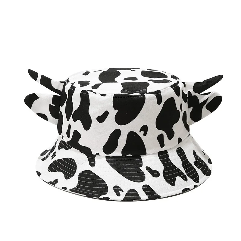 Hot New Cartoon Fisherman Hat With Cow Ears For Women Shapeable Foldable Sun Protection Hat Outdoors