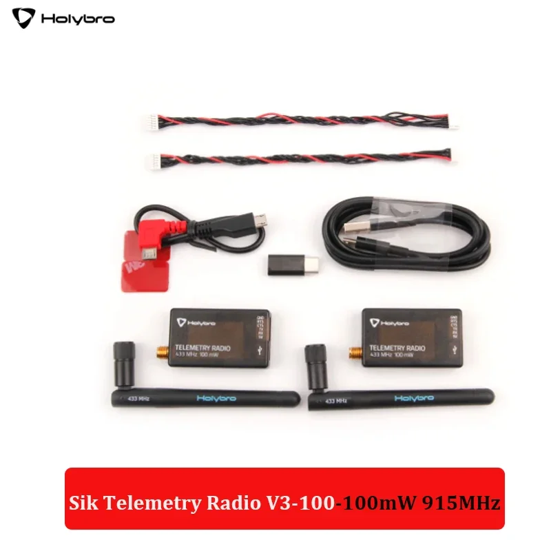 HolyBro SiK Telemetrie Radio V3 100 mW 500 mW 433 MHZ 915 MHZ voor APM Pixhawk Radiolink MINI PIX RC Drone Vlucht Controller - afbeelding 1
