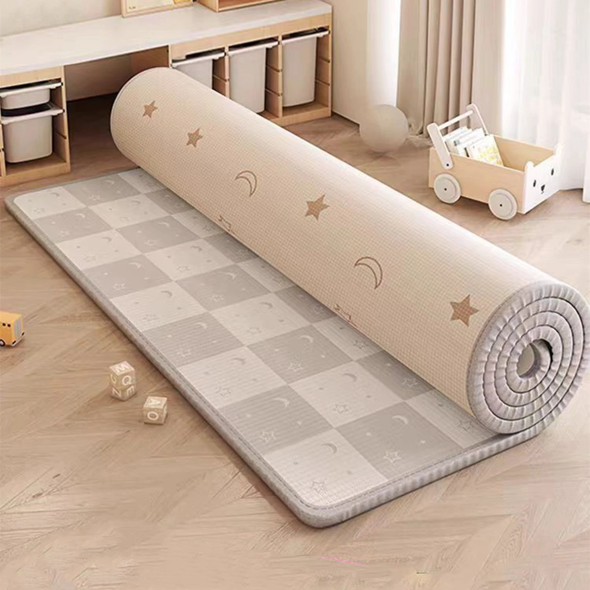 1CM EPE New Crawling Play Mats Baby Activity Gym Folding Carpet Baby Game Mat for Children's Safety Mat Rug Non-toxic 200x180cm