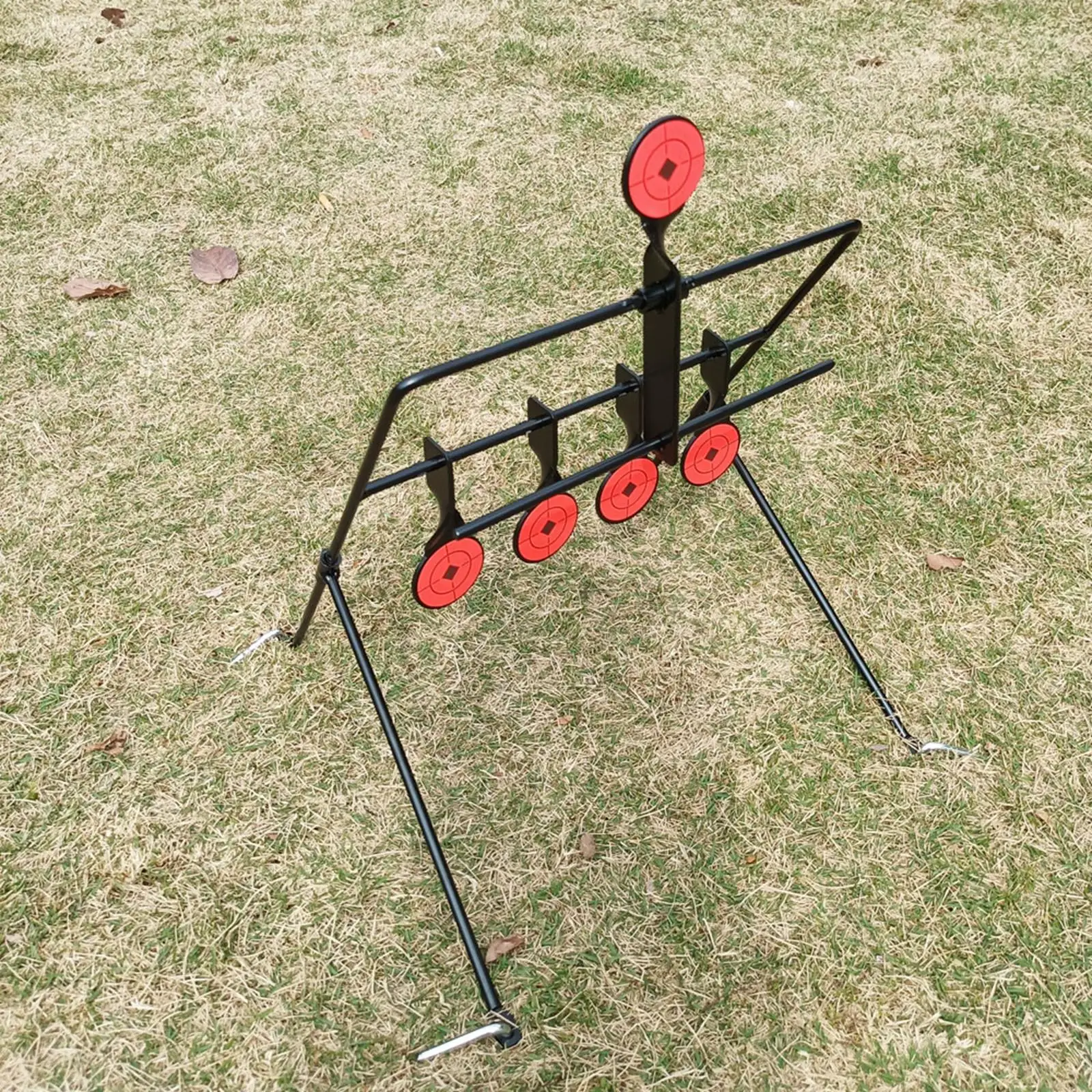 Sturdy Shooting Target Self Resetting Targets Target Stand Airgun Archery Hunting with 5 Targets Shooting Accessories