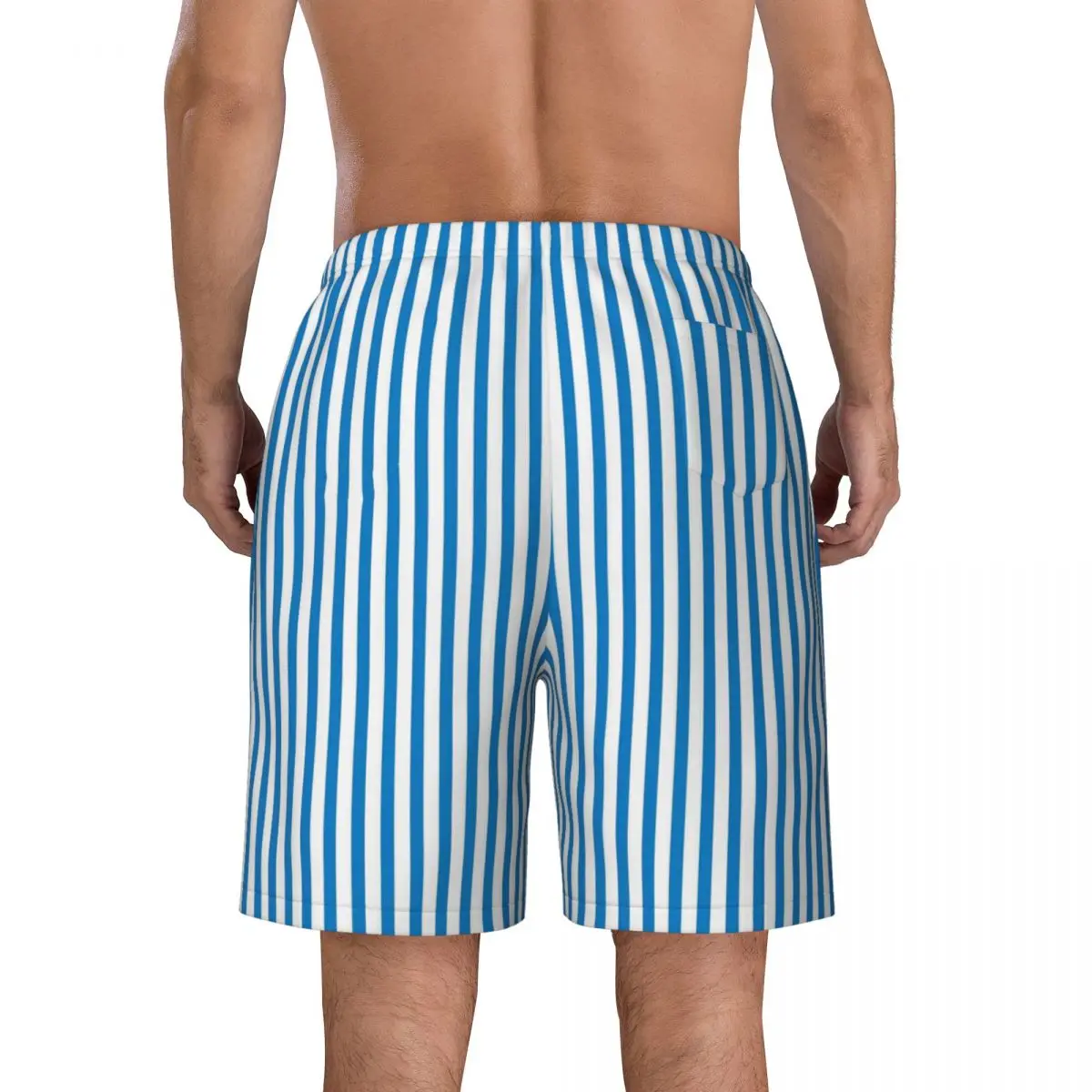 Vertical Striped Gym Shorts Summer Colorful Stripes Vintage Beach Short Pants Males Running Breathable Printed Swimming Trunks