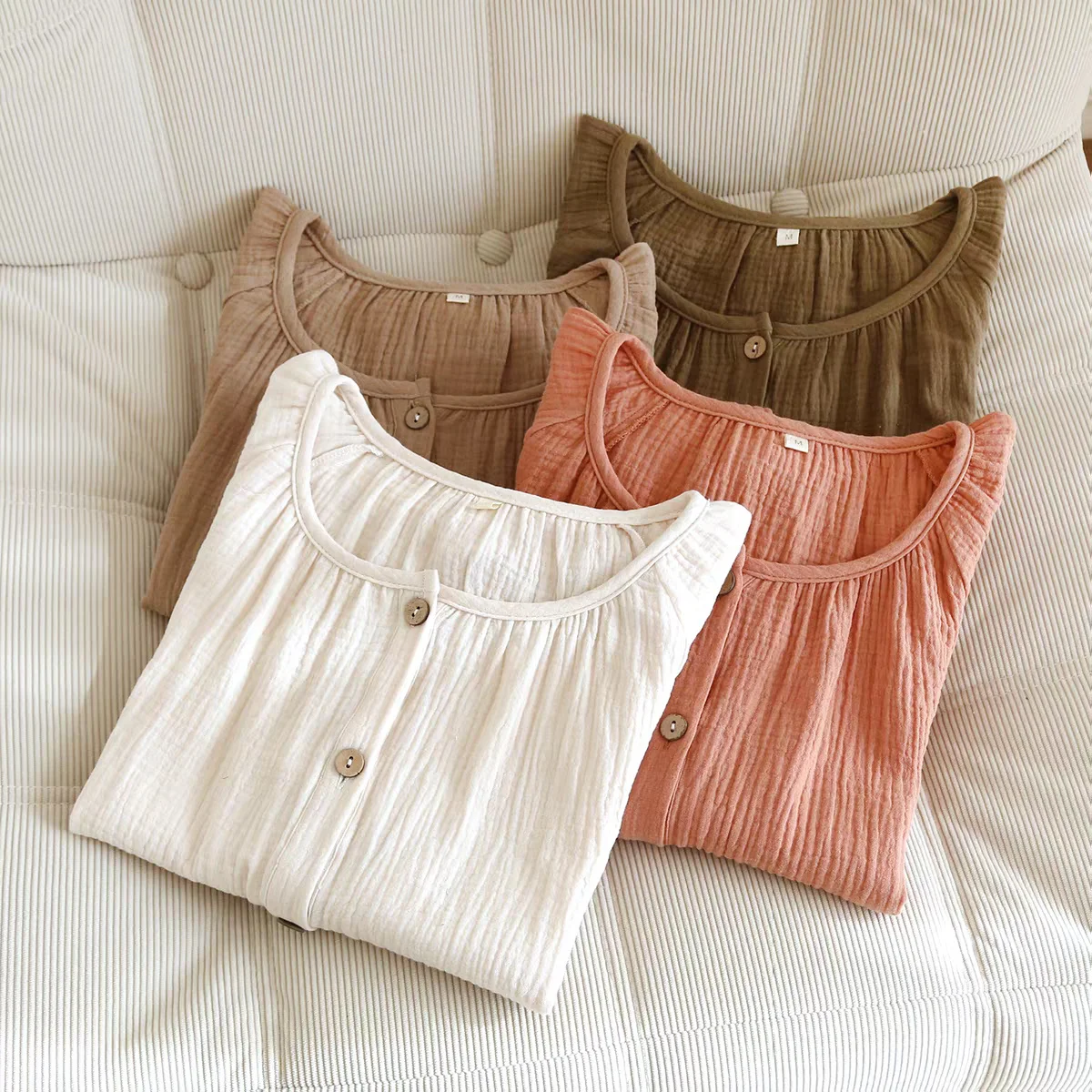 Cárdigan de lino y algodón para mujer, talla grande, con botones, estilo casual vintage, blusa de primavera/verano, tallas 5XL y 6XL.