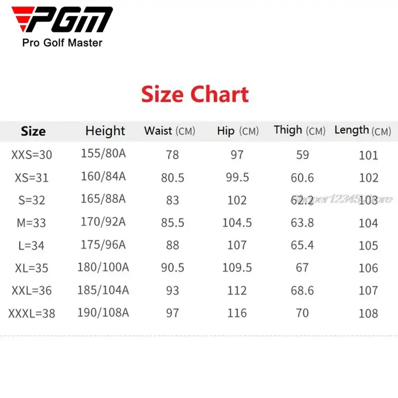 Pgm Mens Golf Pants Summer Breathable Sport Trousers For Men  Quick-Dry Casual Golf Pants Straight Sweatpants Plus Size XXS-XXXL