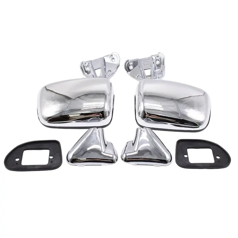

A80X-Chrome Manual Side View Mirror 1 Pair For Toyota 4Runner Pickup 1987-1988 Rearview Mirror 8791089136 8794089134 TO1320108
