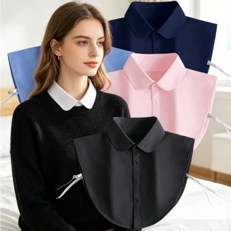 

Women‘s White Pointed Fake Collar – Detachable Lace ShirBreathable & Wrinkle Resistant – Perfect for Daily Office Party Layering