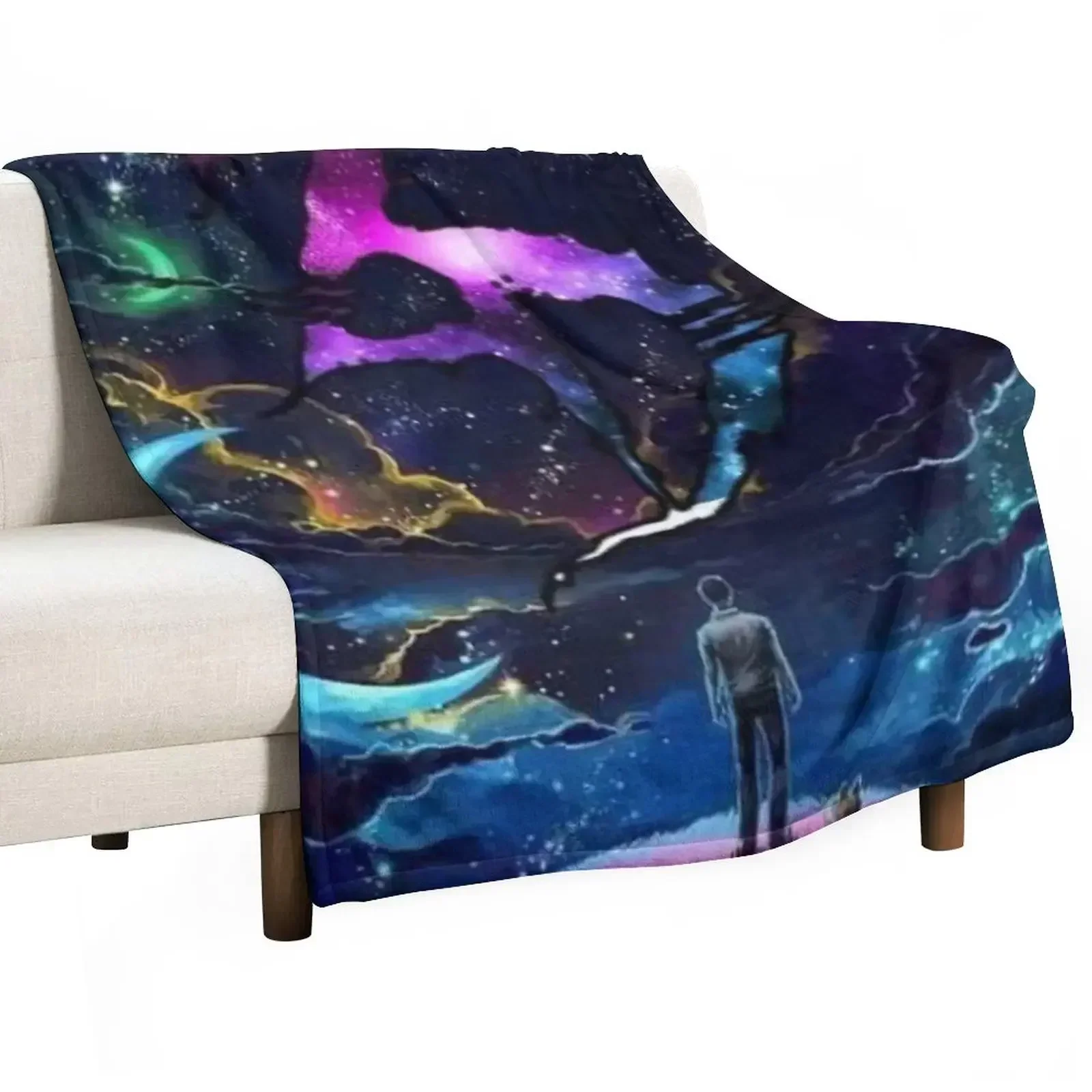 

Zeds dead trippy galaxy Throw Blanket Picnic Baby Designers Decorative Throw Blankets