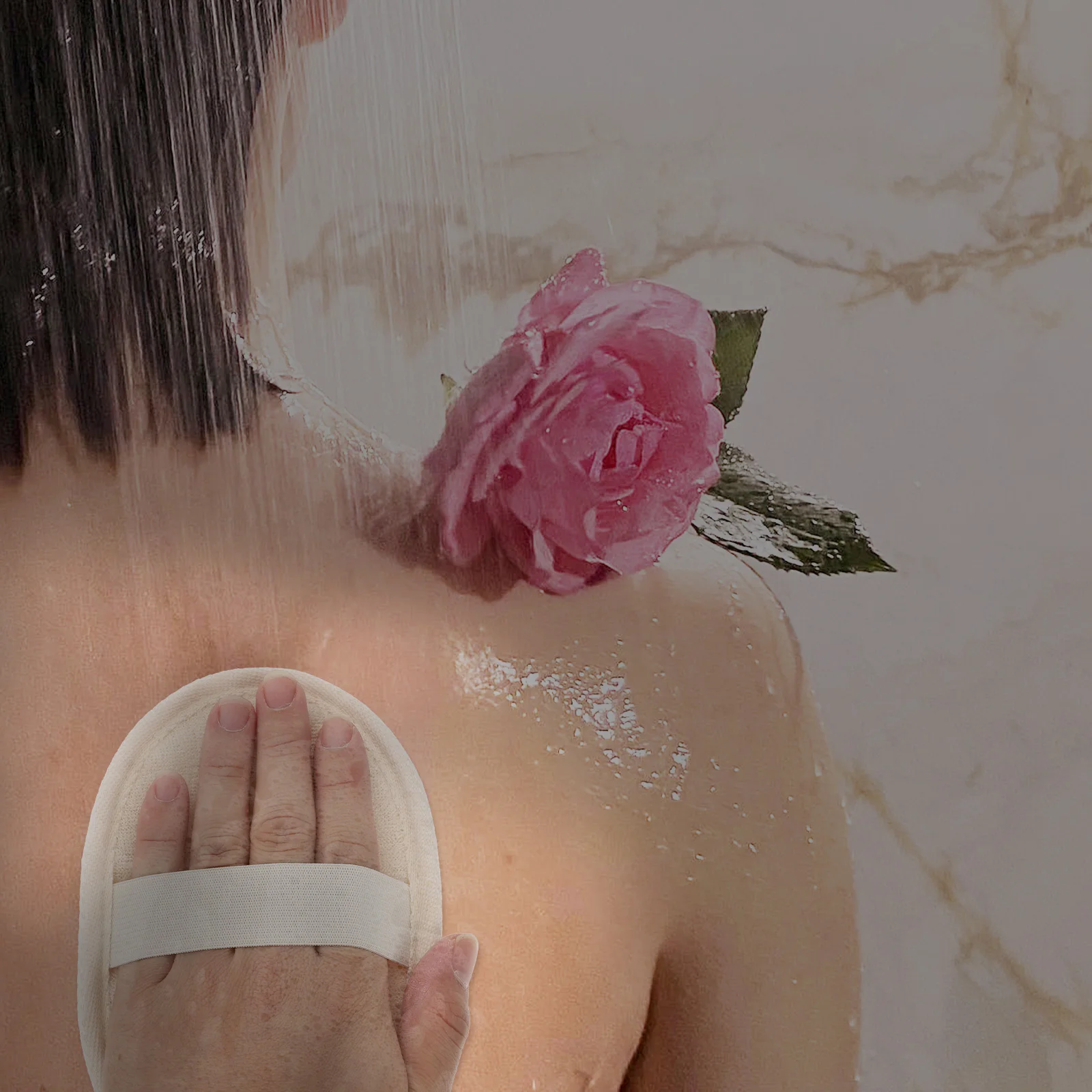 

3 Pcs Loofah Bath Towel 9x14cm Beige 12x8cm Coffee Exfoliating Body Scrubber Shower Sponge Bathing Sponges Soft Touch