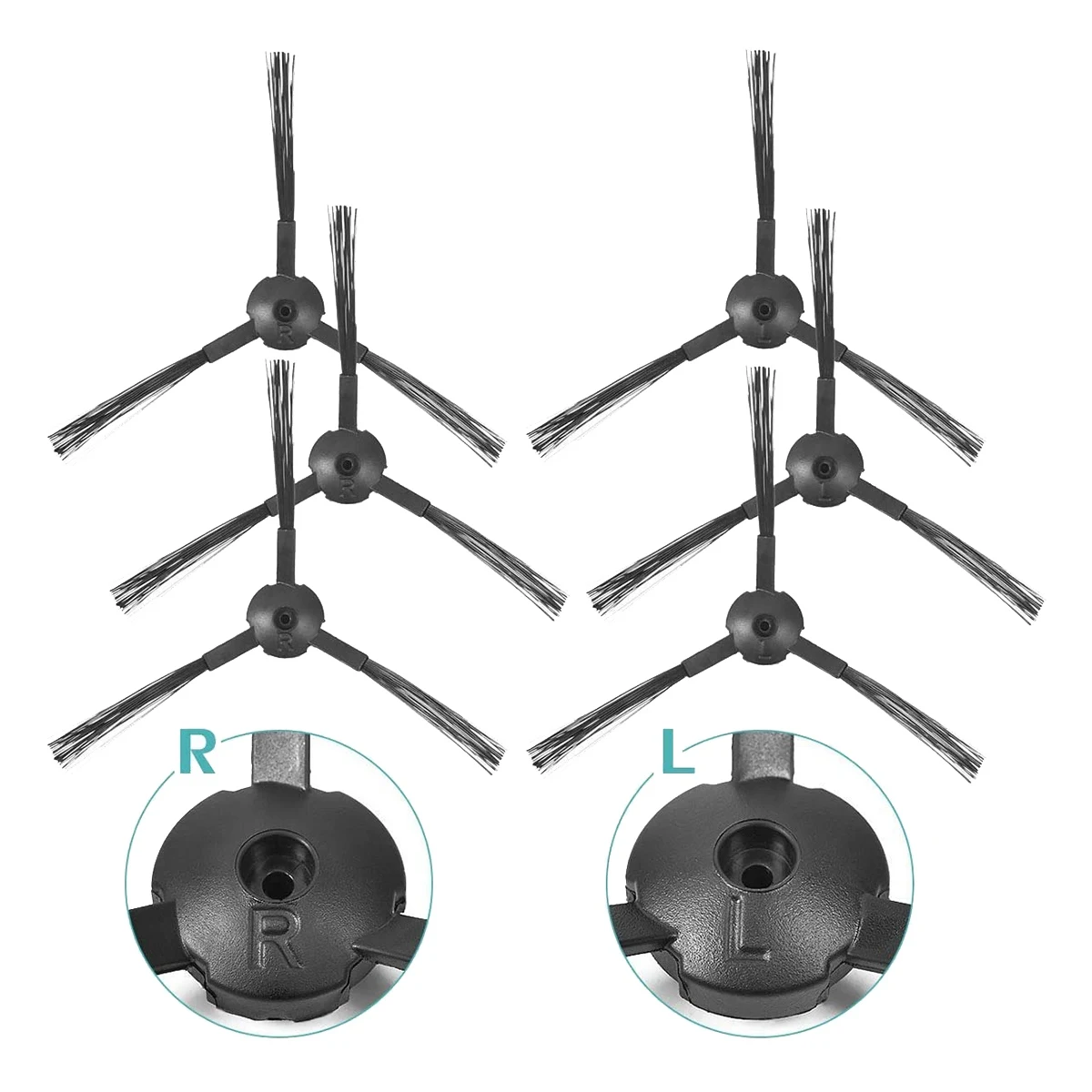 ロボット掃除機の交換,ilife v3,v3s,v5,v5,v5s,pro,x1プライマリフィルター,3xフィルター,6xサイドブラシ