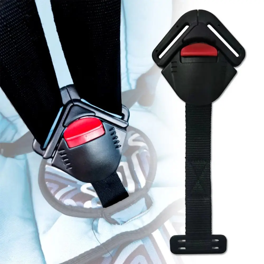 

Black Color Safety Seat Clip Adjustable Fixed Lock Lock Buckle Replacement Part Universal Fit Child Clip Buckle Car Use