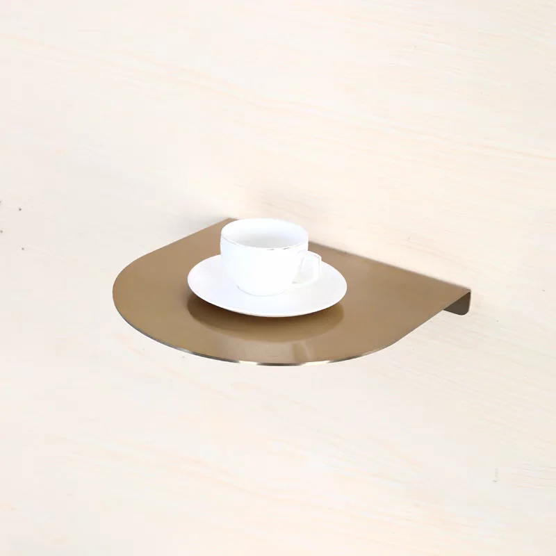 Modern Wall Mounted Small Table Space Saving Commercial Cafe Desk Hanging Snack Tray for Bubble Tea Shop Compact Side Table