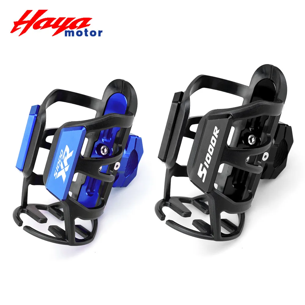 

Beverage Bottle Cage Water Drink Cup Holder Sdand Motorcycle Accessories Logo For BMW S1000XR S1000RR S1000R S1000 XR/RR/R