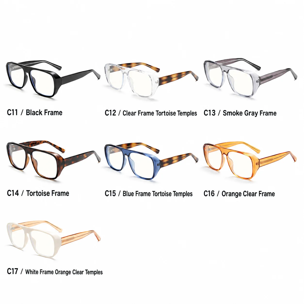 Unisex Eyeglasses Ergonomic Prescription Eyeglass Frame  Eyeglasses Frames Large Frame Full Rim Eyewear For Various