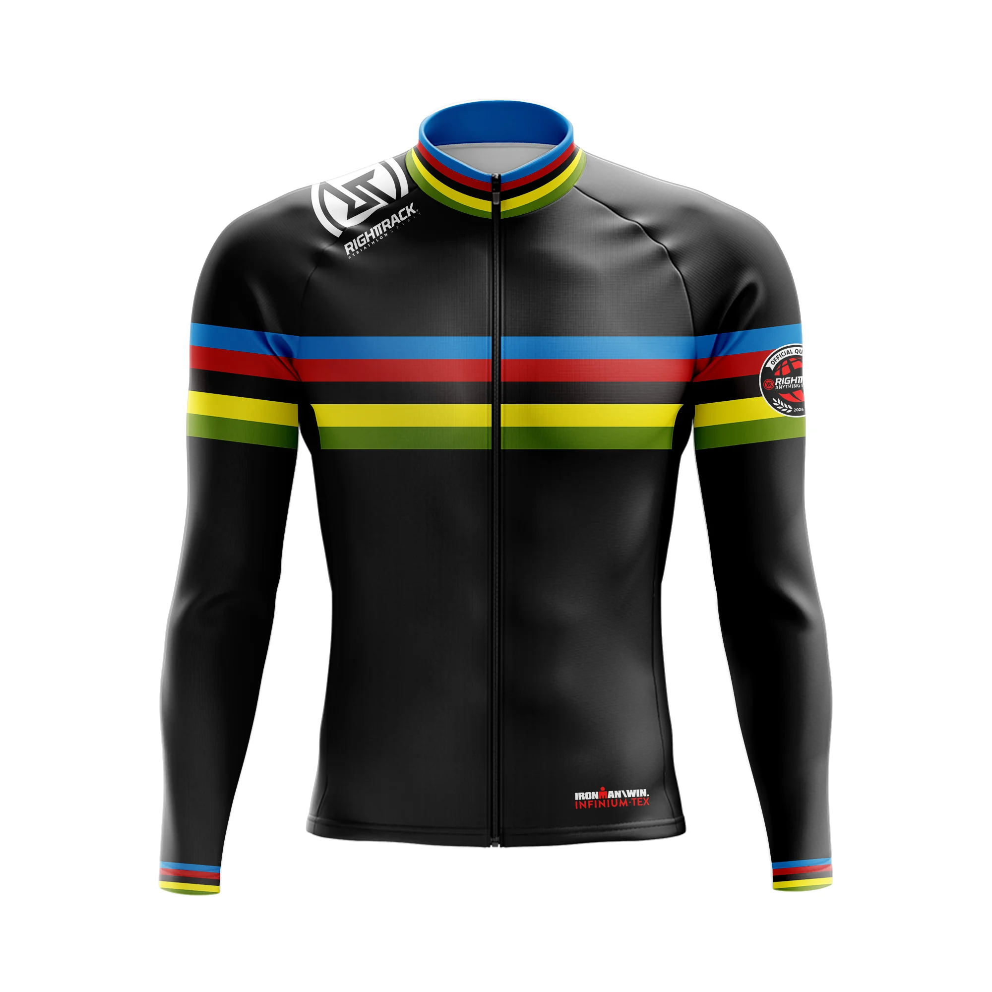 2023 RTIRONMAN Winter Cycling Jersey INFINIUM-TEX Thermal Fleece Long Sleeve Jackets Maillot Clothing Outdoor Road Bike Apparel