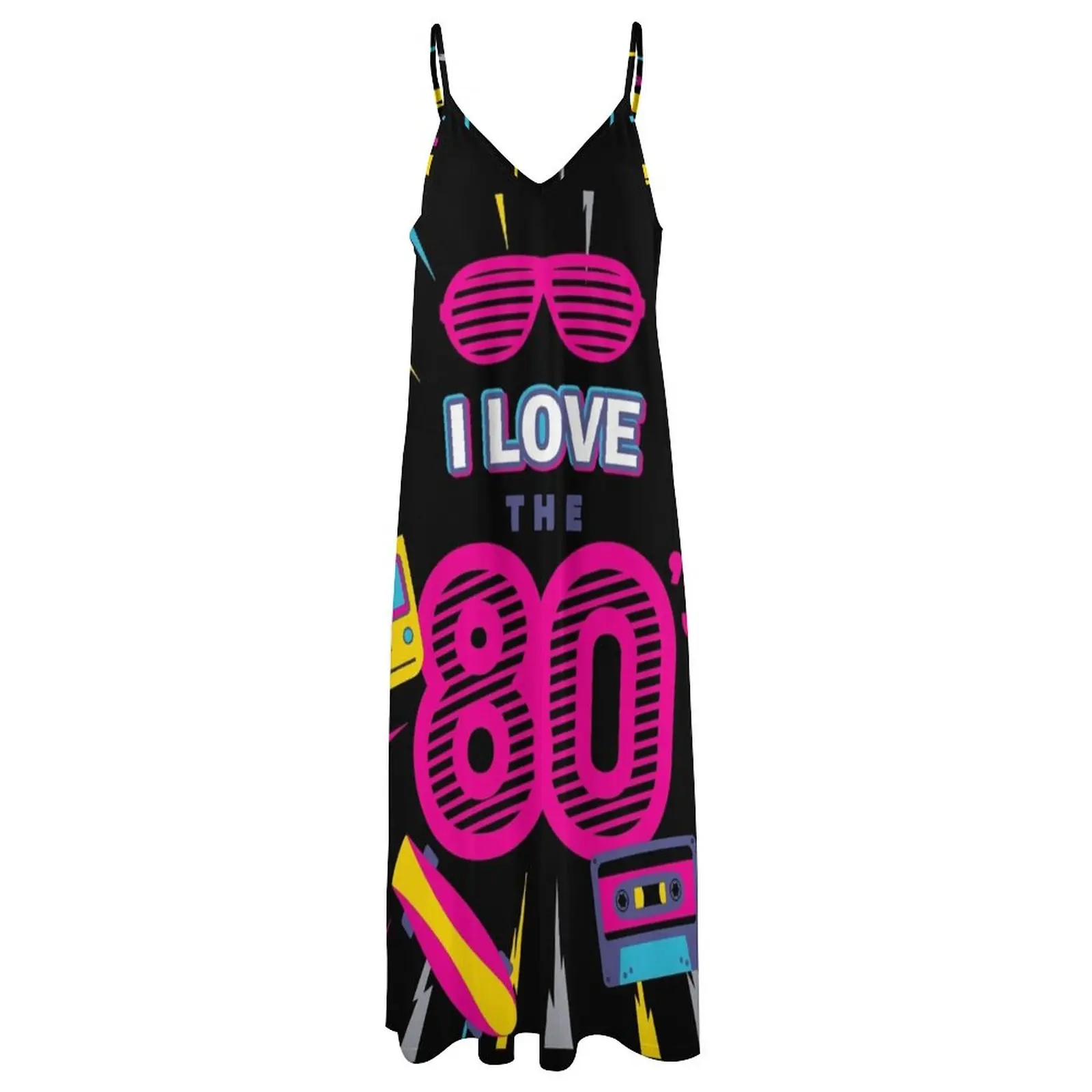 I Love The 80s retro style Sleeveless Dress dresses for special events dress party night party dresses women