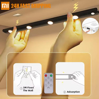 Xiaomi Rechargeable Night Lamp With Motion Sensor USB Light Bulb 3 Colors Wireless LED For Room Kitchen Stairs Lighting