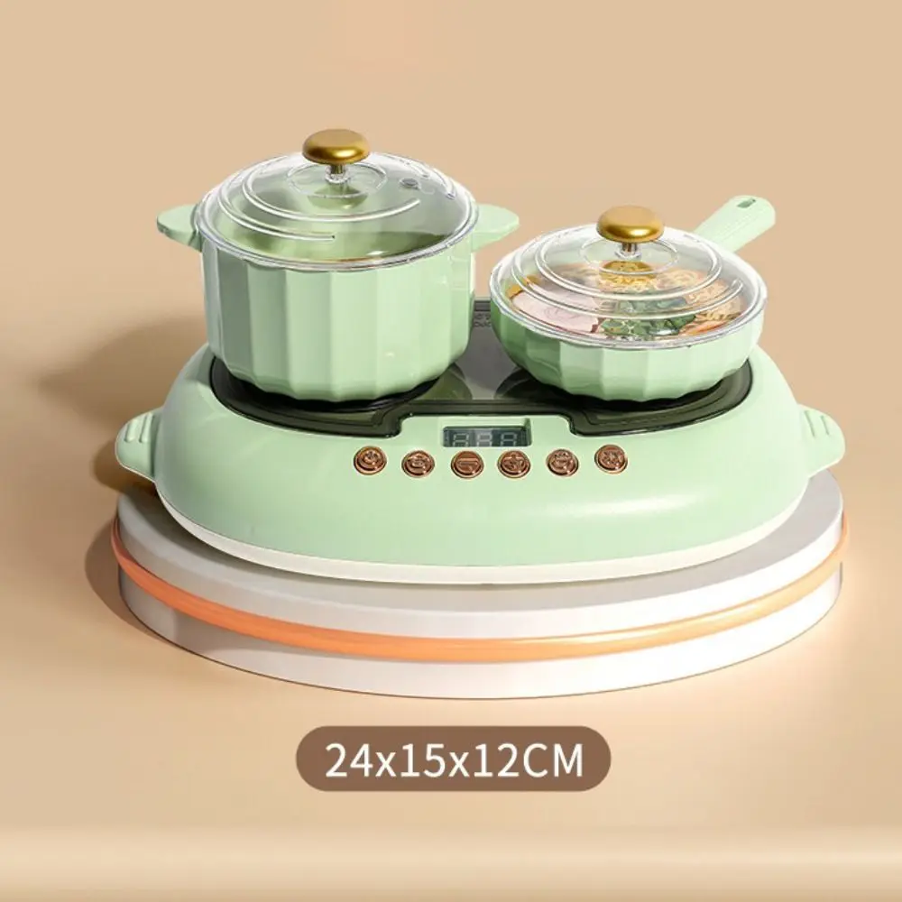 Giocattolo per fornello a induzione da cucina simulato con spray acusto-ottico Divertente mini set di giocattoli da cucina da cucina Cotto reale