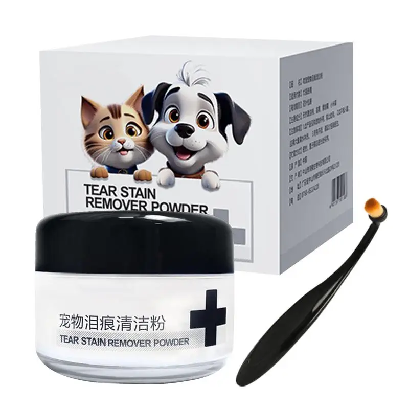 Stain Remover Powder For Dogs Natural Gentle Remover Powder Tears Powder Non-Irritating Absorbing Pet Supplies Dog Eye Care With