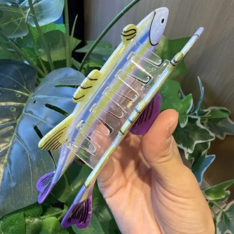 

P9FE Adorable Rainbow Fish Hair Accessory Hairpin Stylish Hair Claw For Everyday Use