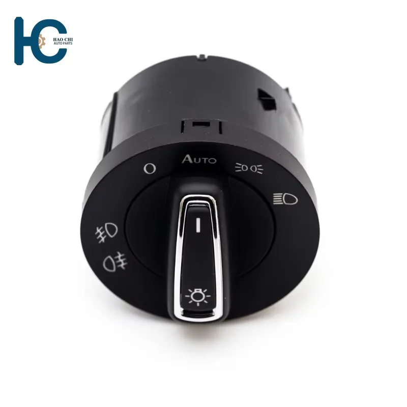 5GG941431D 1Pcs Car Chrome Head Light Control Switch Headlight Sensor Kit for Golf MK7 VII 7 5GG 941