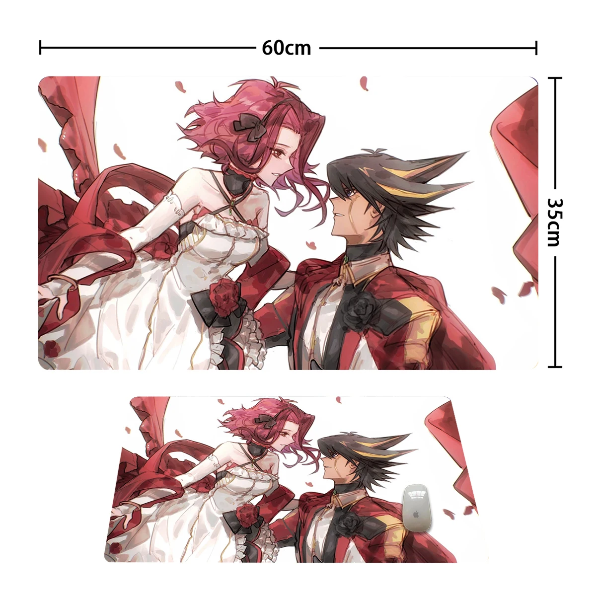 遊戯王プレイマットakiza izinski & 遊星不動tcg ccgボードゲーム取引