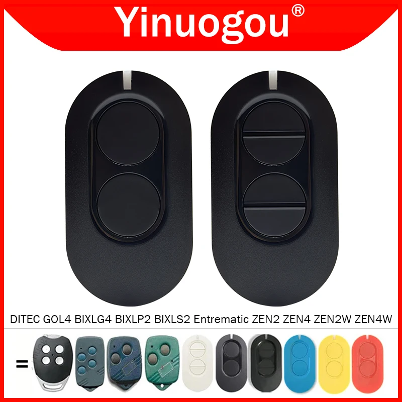 DITEC Entrematic ZEN2 ZEN4 ZEN2W ZEN4W Garage Door Remote Control 433MHz For DITEC GOL4 BIXLG4 BIXLP2 BIXLS2 Gate Remote Control