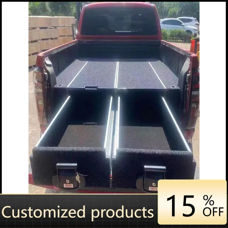 ThrustWorks 4X4 Aluminum Truck Drawer Tray Integrated Magic Box Cover Pickup Car Factory