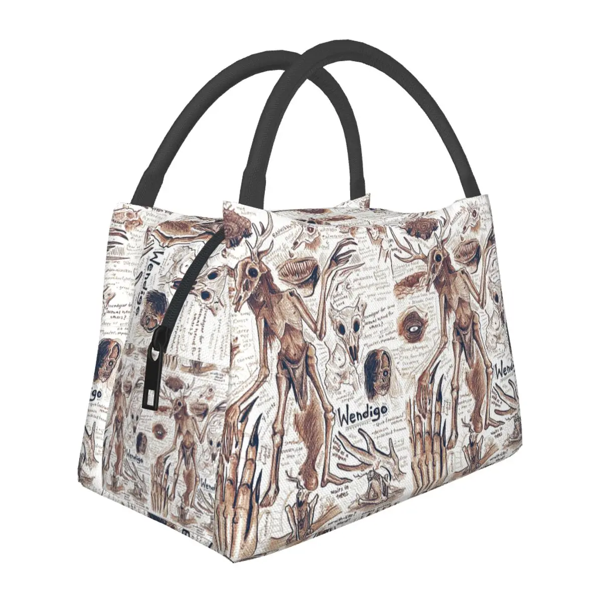 

EgertronPuck's Wendigo ANatomy Insulated Lunch Bag for Women Bento Storage Food Boxes Cooler Thermal Lunch Box Tote