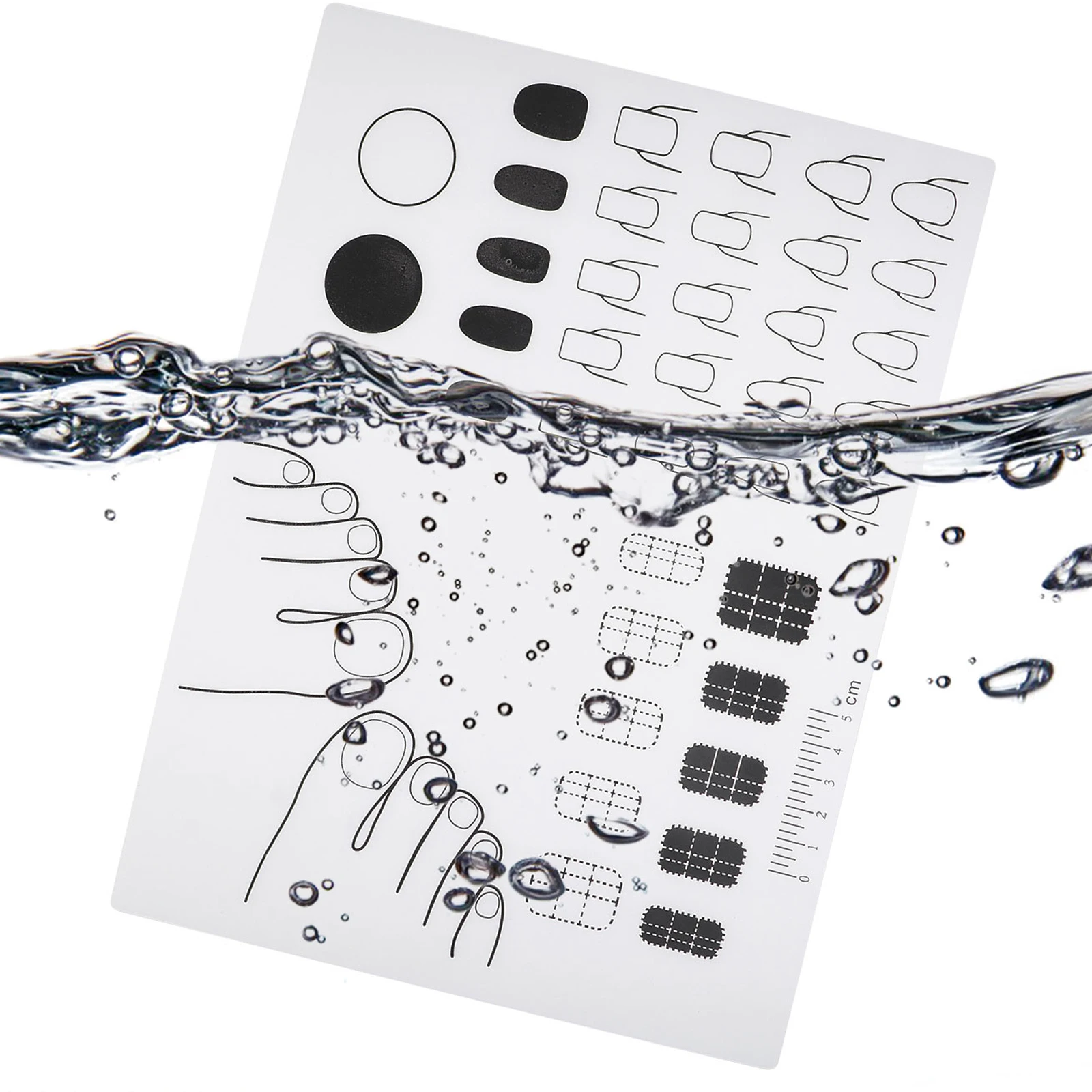 

Silicone Practice Hand Mat for Crafting Finger Manicure Pedicure Training Acrylic Nail Art Mat Manicure Tool