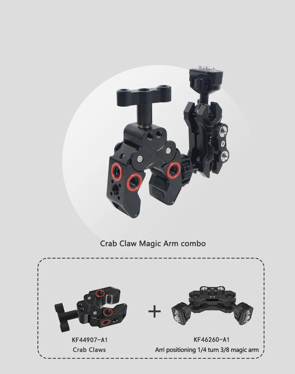 Neuer, verbesserter, universell einstellbarer Doppelkugelkopf 1/4 bis 3/8 Zoll, magischer Arm, Monitorhalterung, Zubehör für DSLR-Kamera-Käfige, unterstützt 5 kg – Detail 36