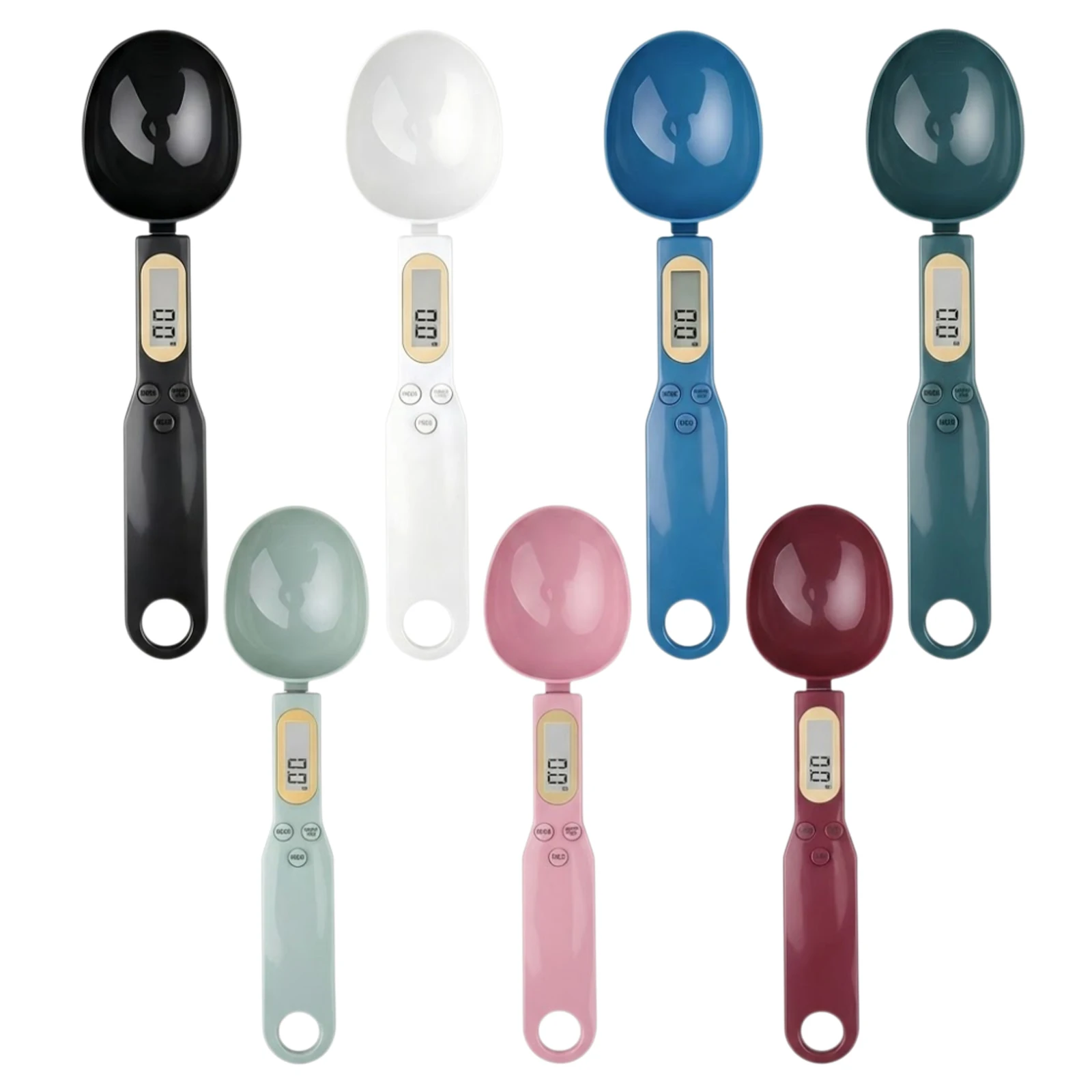 Handheld Spoon Scale 500g 0.1g High Precision Digital Kitchen Food Scale LCD Display Compact Lightweight Portable Measuring Tool