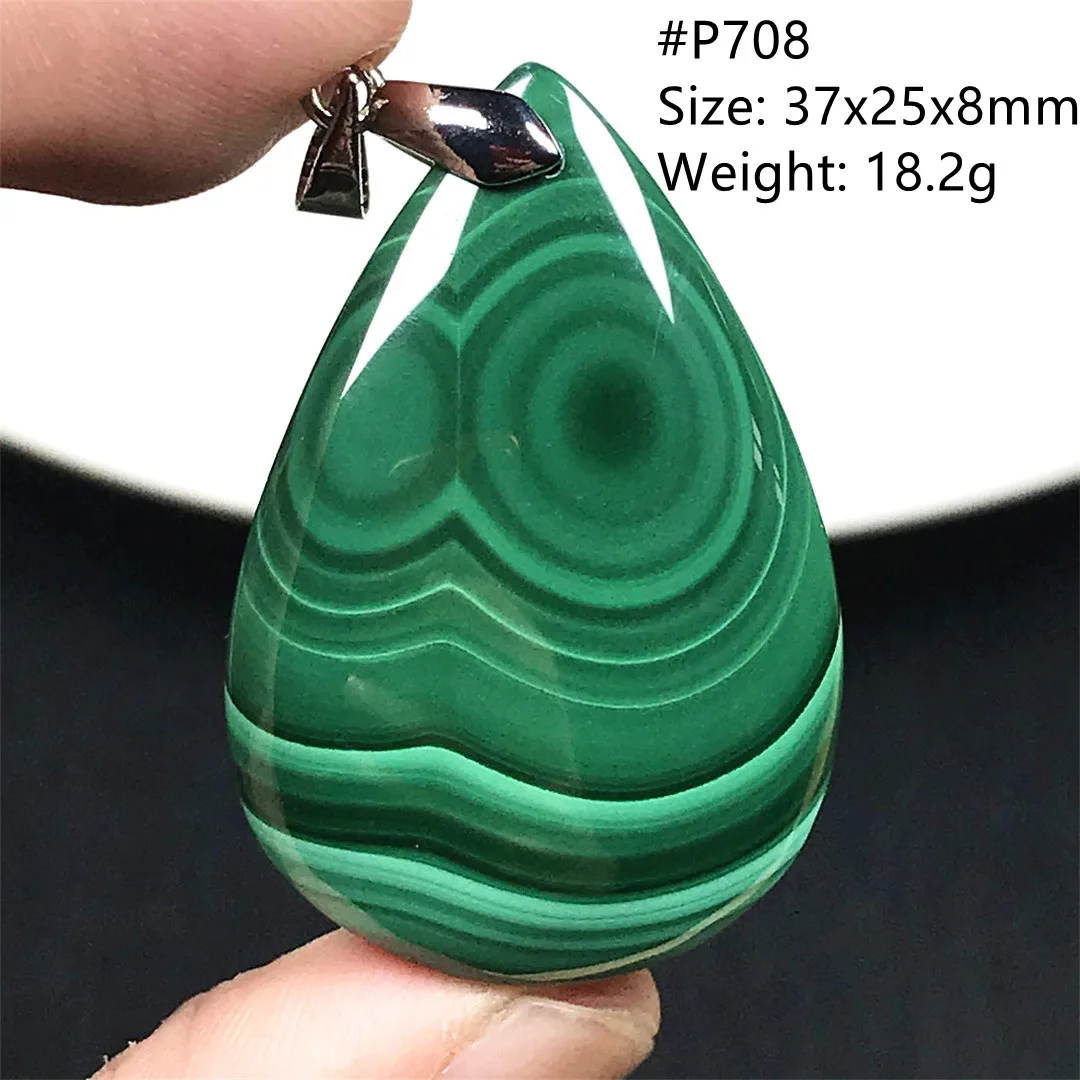 Top Natural Green Malachite Necklace Pendant Jewelry For Woman Man Wealth Healing Luck Gift Crystal Beads Stone Gemstone AAAAA