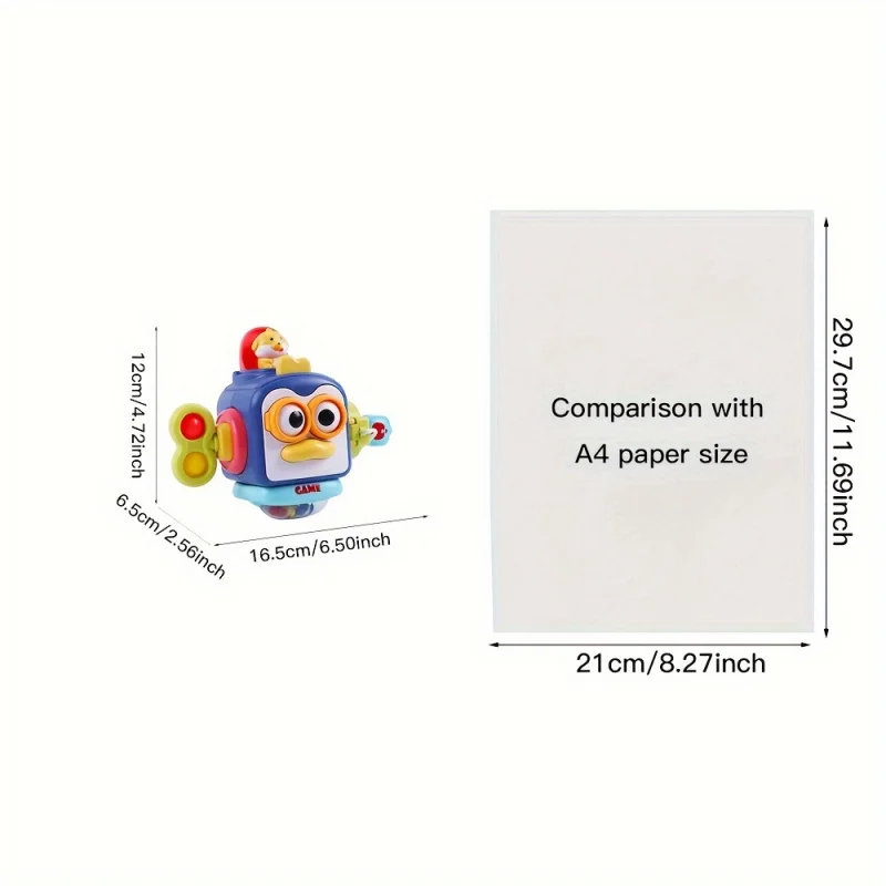 Montessori Sensory Busy Cube Children\'s Toy Hand-Eye Coordination、Fine Motor Skills and Critical Thinking Develop