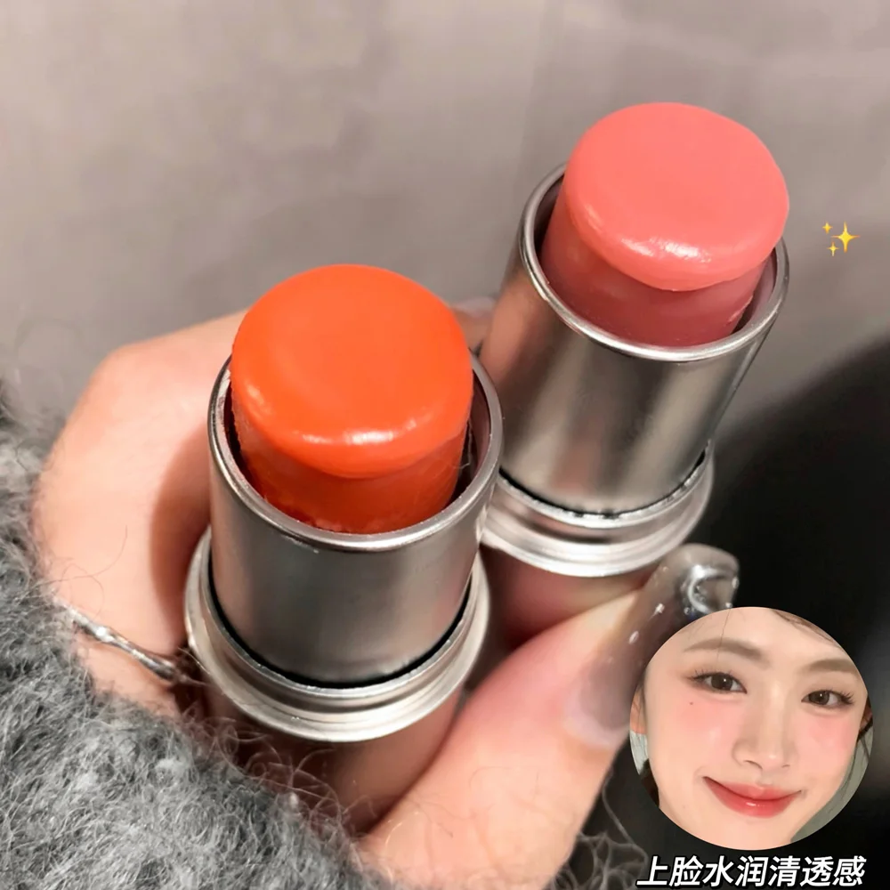 Natürliche strahlende Haut Highlight Stick wasserdicht Glitzer Wasser hellrosa rot erröten dauerhaft aufhellen Rouge Check Haut mischung