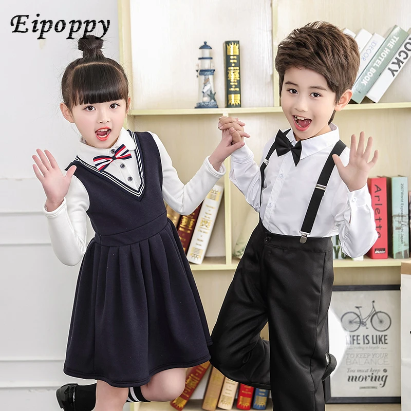 ملابس رقص للأطفال ، ملابس قطنية للطلاب ، أداء دراسة ، دراسة وأداء ، أولاد وبنات ، جديد