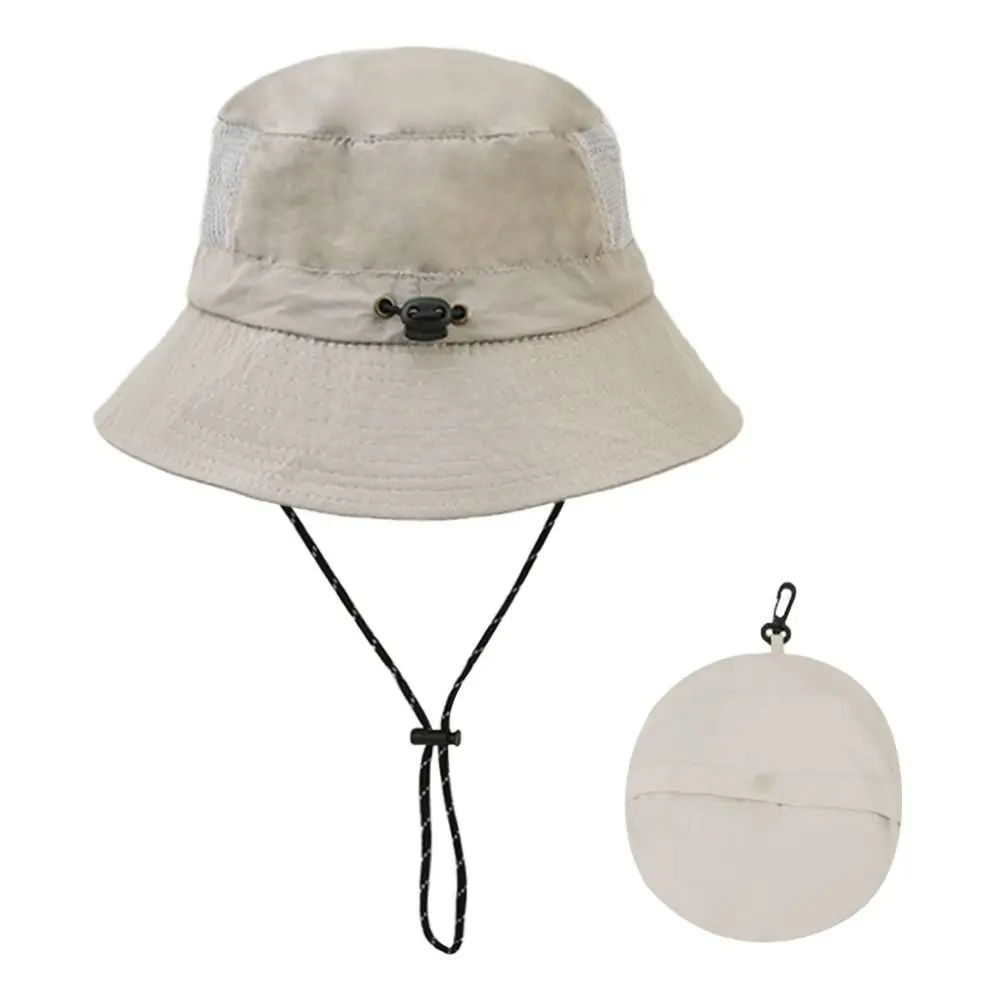 Summer Waterproof Bucket Hat Storage Bag Quick-drying Fishing Cap Portable Anti-UV Sun Hat Camping Hiking