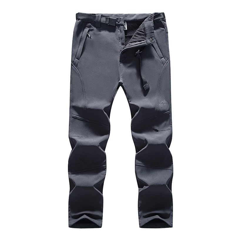 

Men's Fashion Comfortable Stretch Pants Autumn Winter Fleece Warm Casual Overalls Outdoor Climb Mountains Breathable Trousers