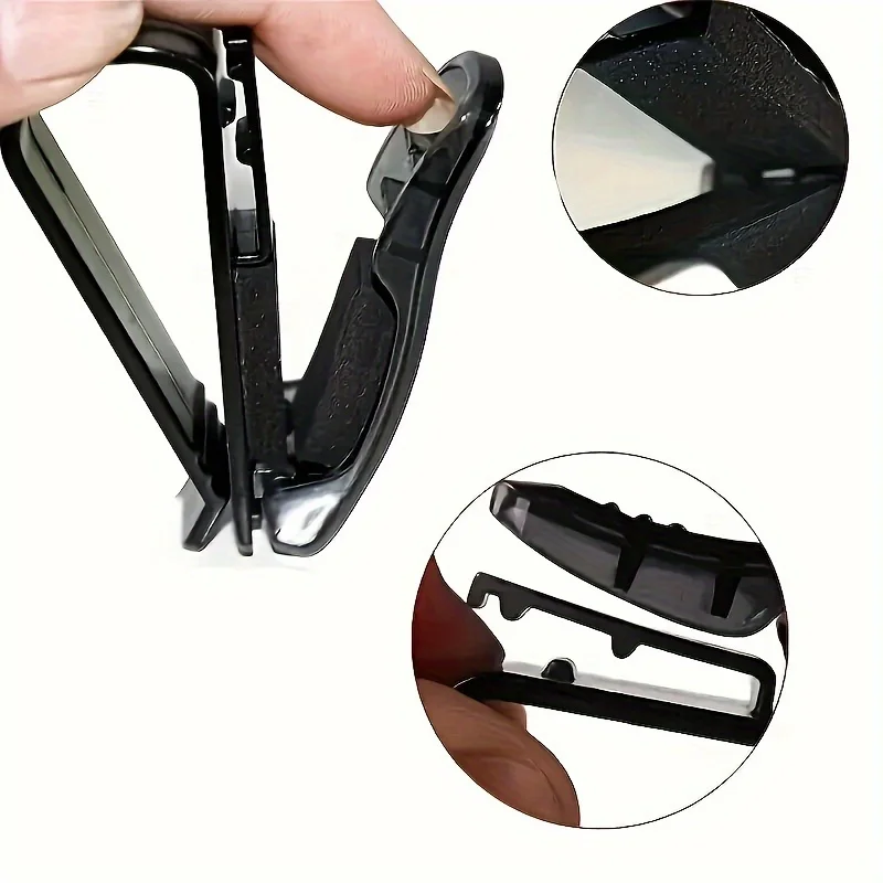 4 Stück Auto-Sonnenblenden-Clips, ABS-Brillen- und Kartenhalter, Multifunktionaler Aufbewahrungsclip für Auto und Zuhause – Detail 3