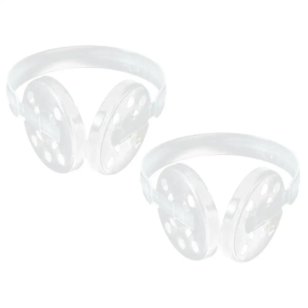 2 Pcs Ear Cup Plastic Earmuff Frame Shelf for DIY Muffs Winter Accessories Making Rack Warm Holder