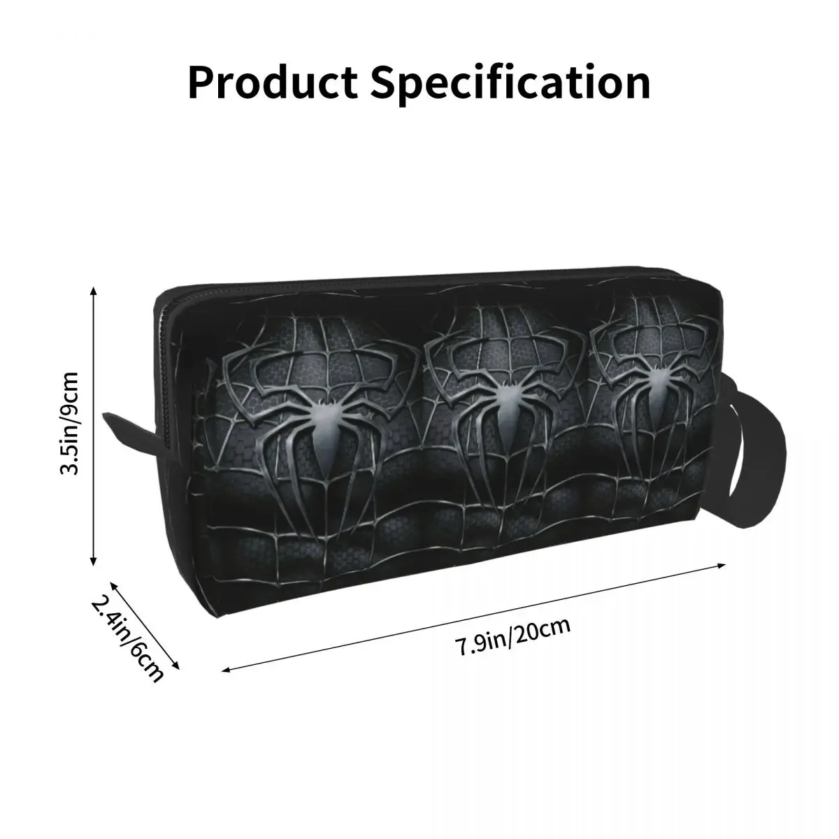 Spider Web Travel Bolsa de Higiene Pessoal Feminina, Organizador de Maquiagem Cosmética Bonito, Kit Dopp