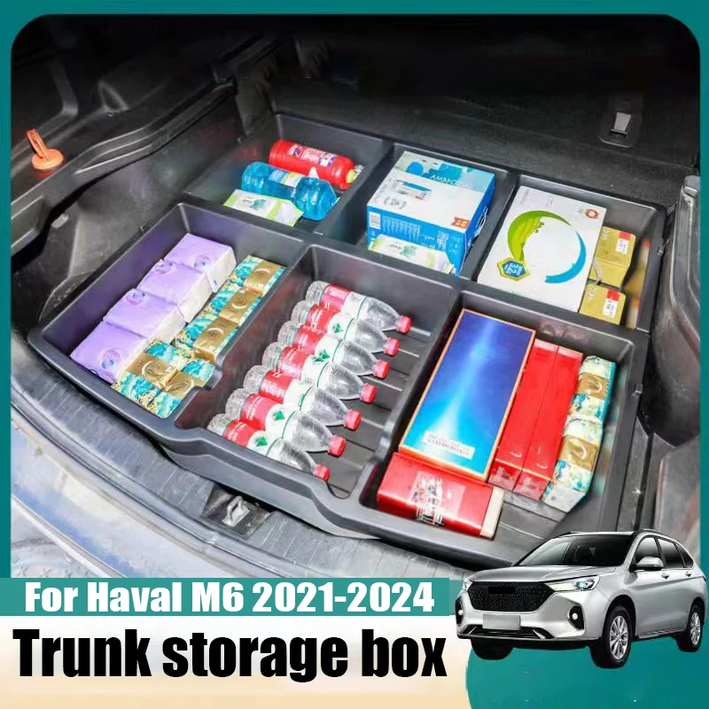 For Haval M6 PLUS 2021 2022 2023 ABS material trunk storage box waterproof sorting box