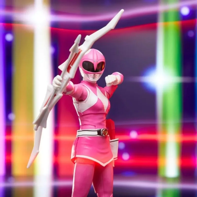 【Auf Lager】Hasbro Power Rangers 30th Anniversary Mighty Morphin Pink Ranger Actionfigur zum Sammeln, Modellspielzeug, Weihnachtsgeschenk