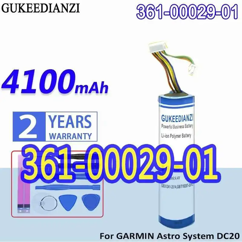 

4100Mah For Garmin Astro System DC20 DC30 DC40 361-00029-01 Dog Smartphone Premium Replacement Pet Tracking Battery