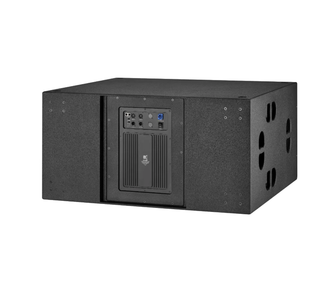 Caixa de Som Portátil à Prova d'Água de Alta Potência com Subwoofer Duplo de 18 Polegadas em Madeira de Bétula para Eventos ao Ar Livre e Festas