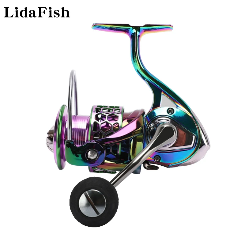 

LIDAFISH 9+1BB High Quality CNC Rocker Multicolor Fishing Reel 5.2:1/4.7:1 Sea Bass Spinning Wheel Fishing Accessories