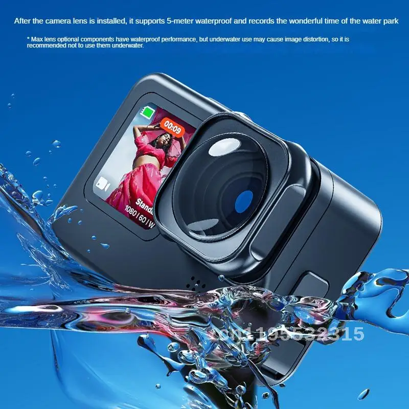 The new TELESIN is suitable for Gopro hero 9/10/11 Max lens, ultra wide angle 155 degree field of view anti shake lens